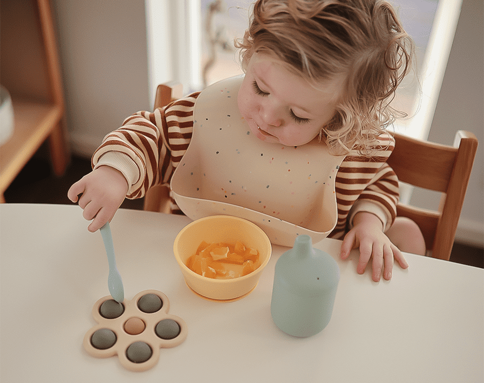 זוג כפיות סיליקון Powder Blue