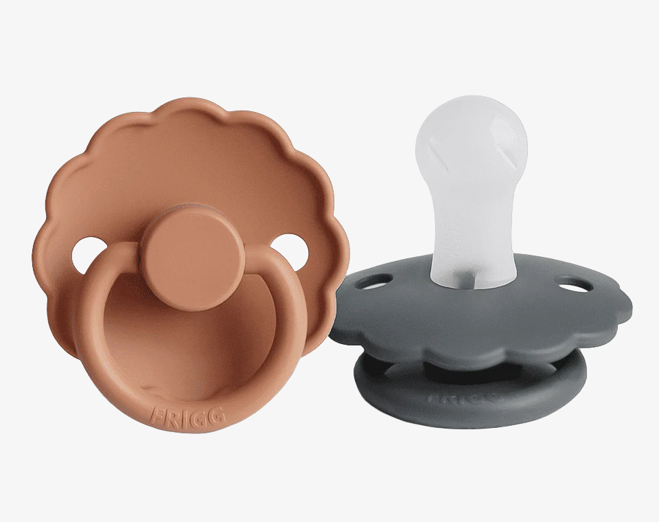 זוג מוצצים DAISY- Graphite/ Peach Bronze