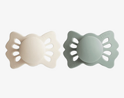 זוג מוצצים LUCKY- Cream/Sage- size 1