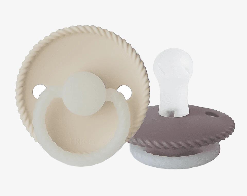 זוג מוצצים ROPE Night- Cream/ Twilight Mauve