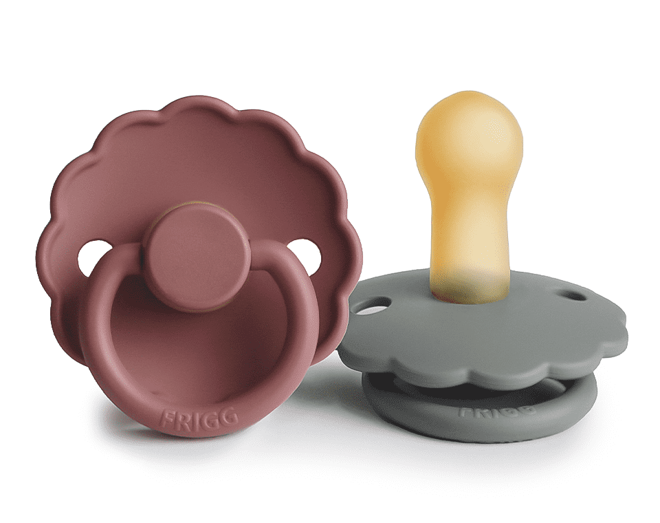 זוג מוצצי גומי DAISY- מידה 2 (6-18)