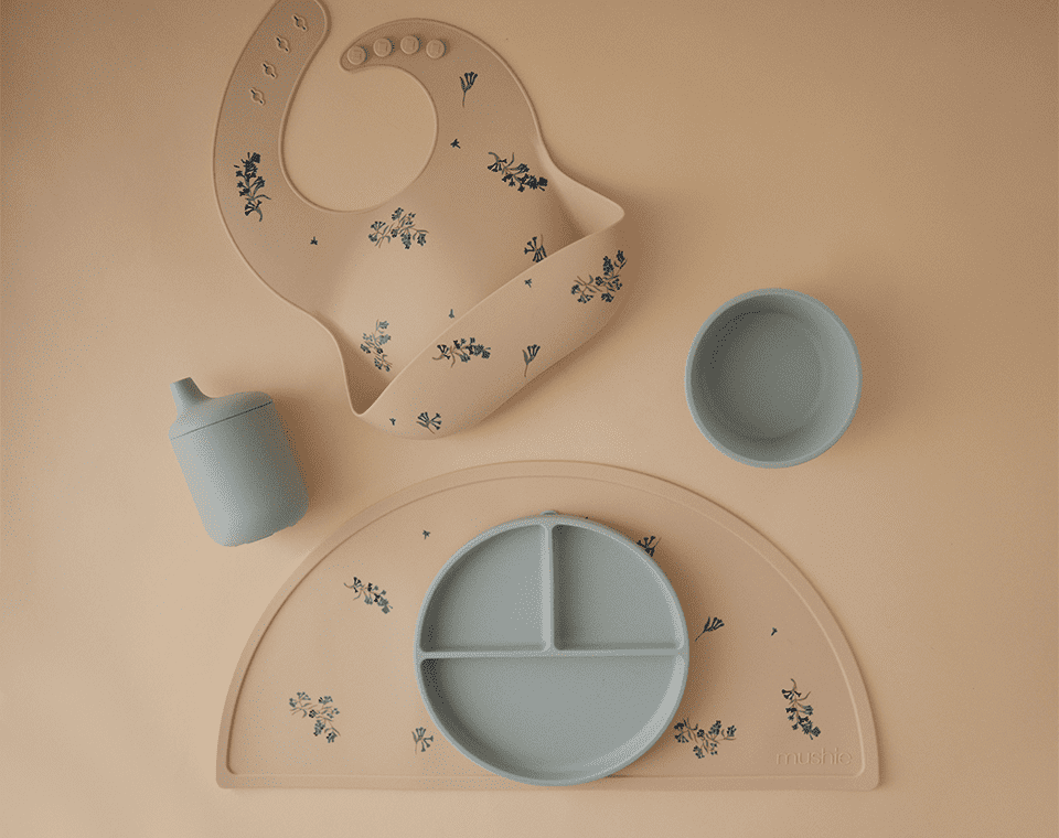 קערת סיליקון ואקום Powder Blue