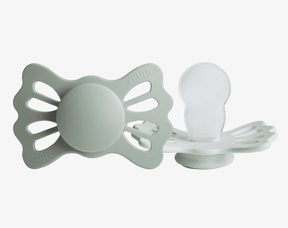 זוג מוצצים LUCKY- Sage/Silver Gray- size 2