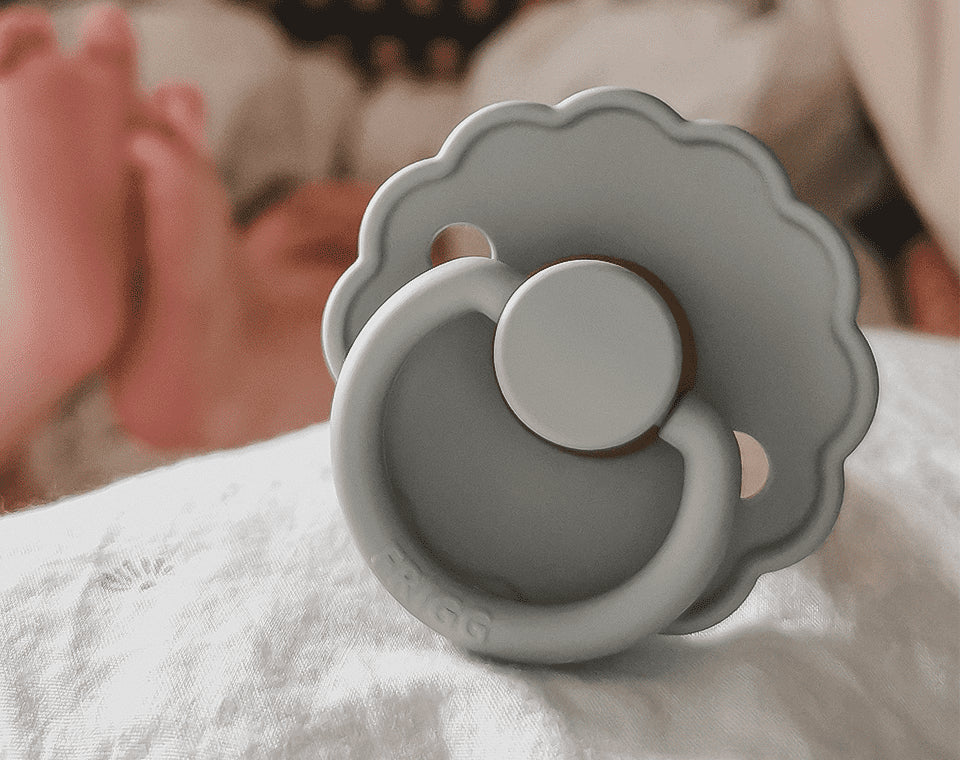 זוג מוצצי גומי DAISY- French Gray/ Woodchuck