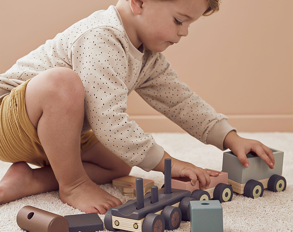 רכבת עץ חיות EDVIN