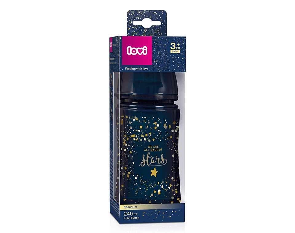 בקבוק הזנה מסדרת Stardust אבק כוכבים 240 מ"ל לאבי Lovi
