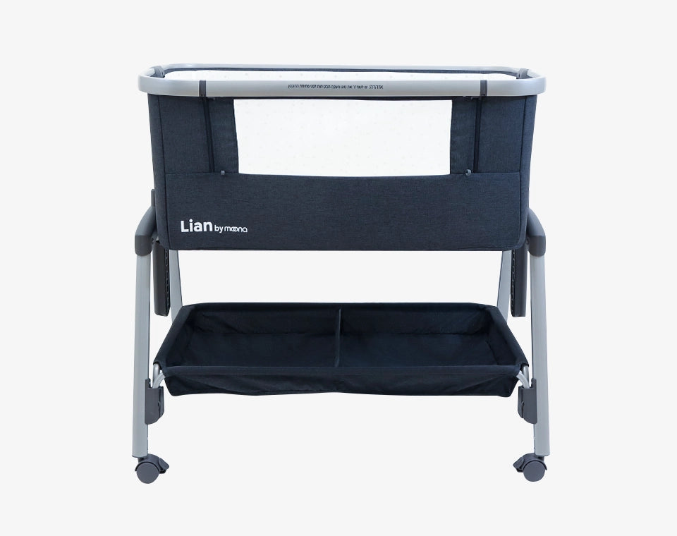 עריסה נצמדת ליאן- אפור