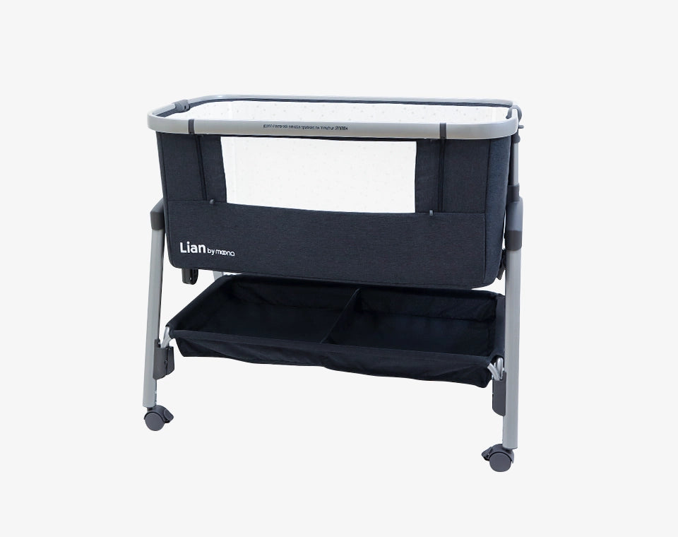 עריסה נצמדת ליאן- אפור