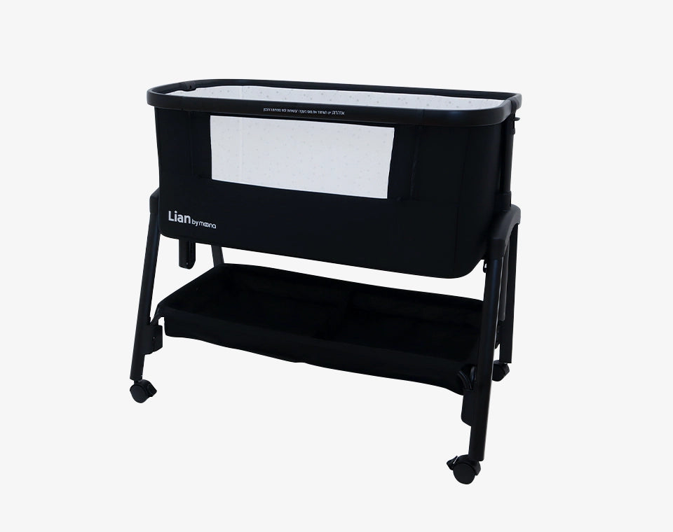 עריסה נצמדת ליאן- שחור